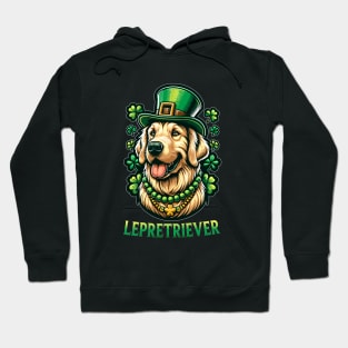 Irish American St Paddy's - St Patricks Day Golden Retriever Hoodie